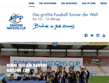 Tablet Screenshot of danonecup.de